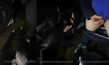 Public Spitting And Leather Boots Orgasm
