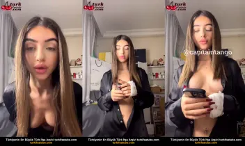 Elanur Ayan ifşa Siyah gömlekli yayın videosu