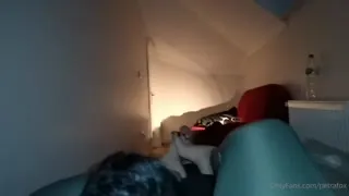 Footjob for him